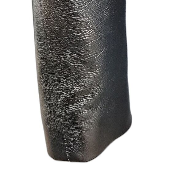 LA MAISON Dark Brown Leather Moto Jacket w/ Collar, Leather Bomber, Women's sz S - Picture 5 of 11